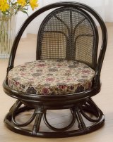 籐 回転座椅子 ミドルタイプ