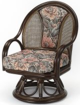 籐 ラウンドチェアー ハイタイプ