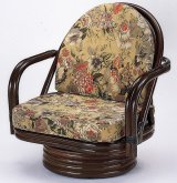 籐 ラウンドチェア ミドルタイプ