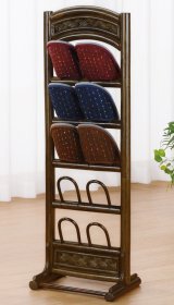 籐 スリッパラック 5段タイプ