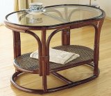 籐 テーブル（ダークブラウン色）